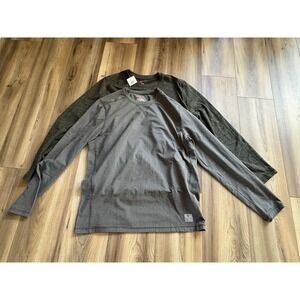 2 Pack Bundle Rugged Elements Men's Sz Medium Base Layer Long Sleeve Shirt NWT